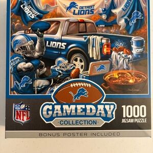 NEW NFL Detroit Lions Gameday 1000 Piece Jigsaw Puzzle
